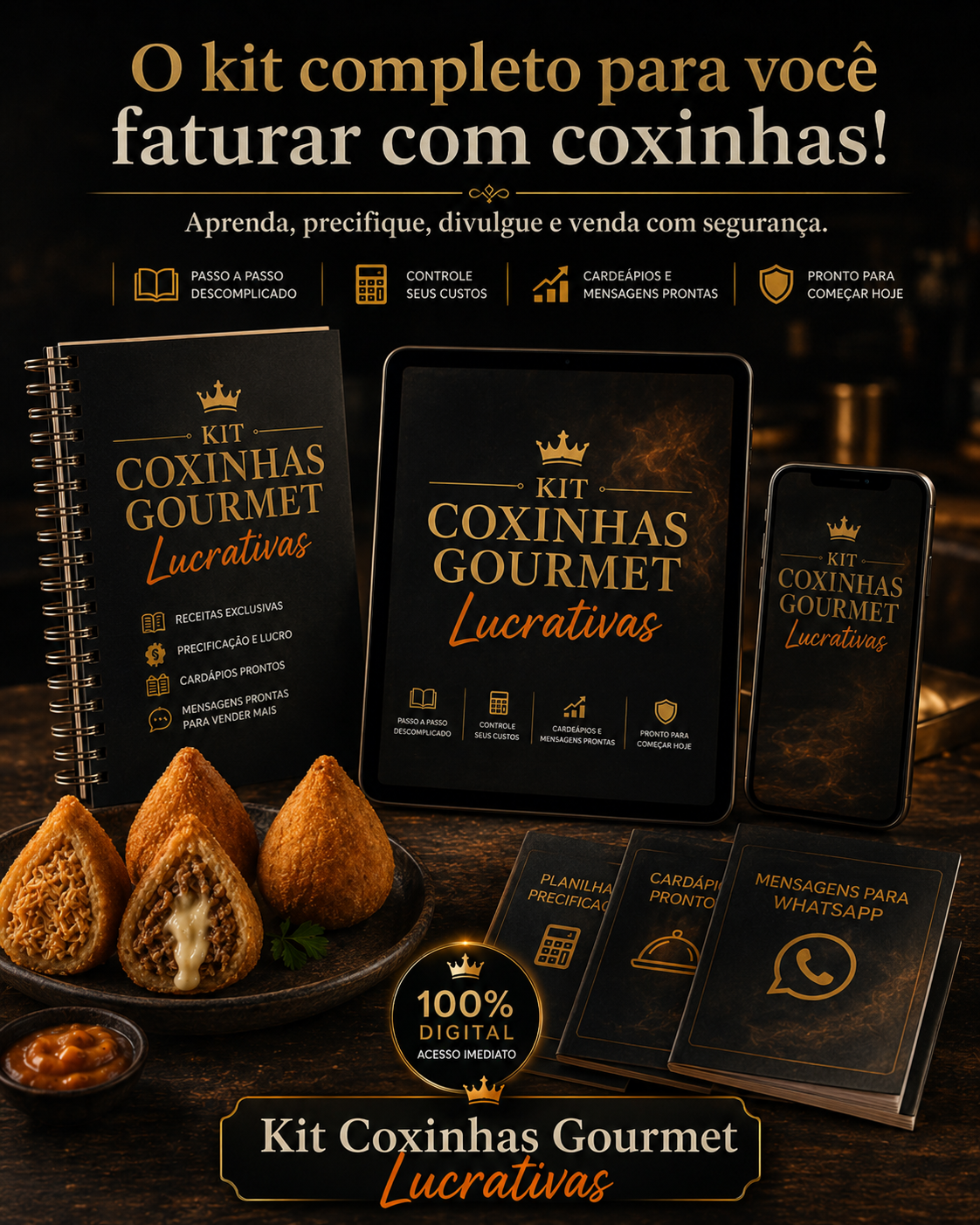 Mockup Kit Coxinhas Gourmet