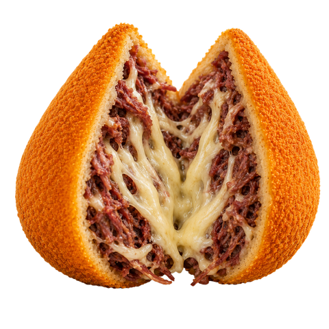 Coxinha gourmet aberta
